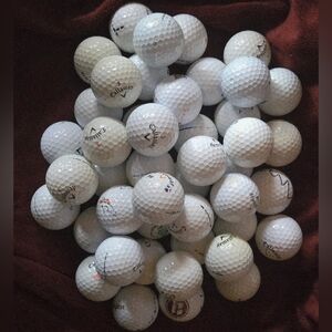 45 Callaway white golf balls. Preowned in Fair to Good condition. No cuts.